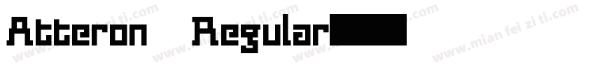 Atteron Regular字体转换